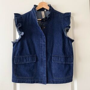 Anthropologie denim vest